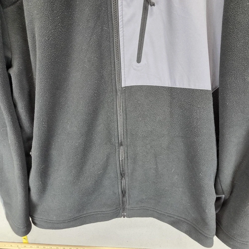 The North Face Jacket Mens 2XL Gray Chimborazo Heavy Fleece Sherpa Full Zip